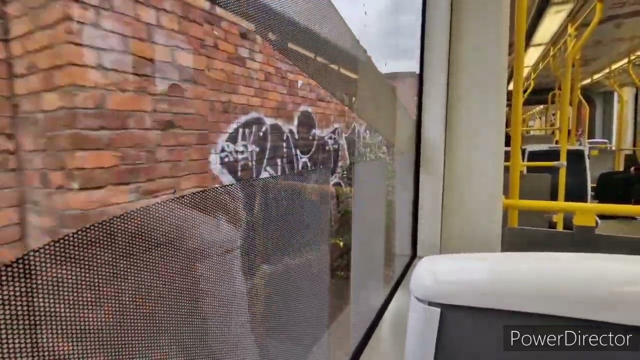 Tram Ride Manchester Metrolink Red Line:The Trafford Centre to Cornbrook 29/10/2022