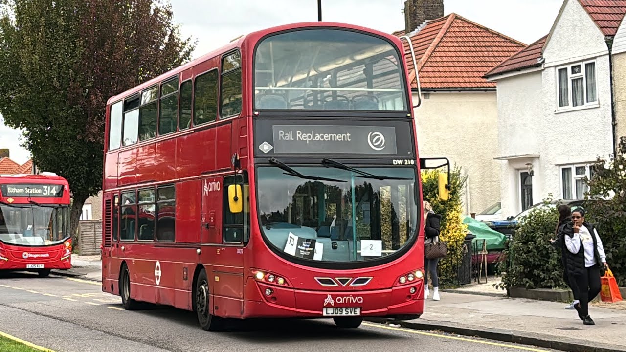 VDL DB300 Wright Gemini 2 Arriva London DW210 LJ09SVE Route T3 New Addington 