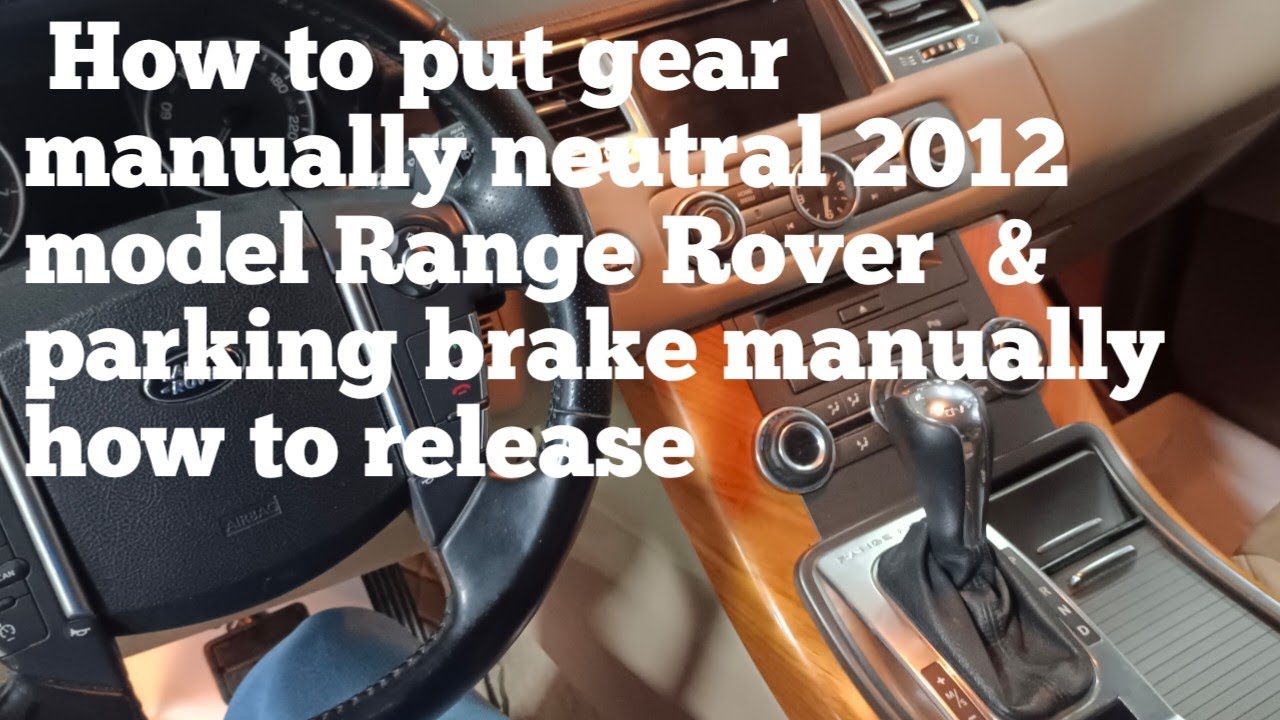 Range Rover sport how to release parking brake manually &how to gear shift manually #rangerover