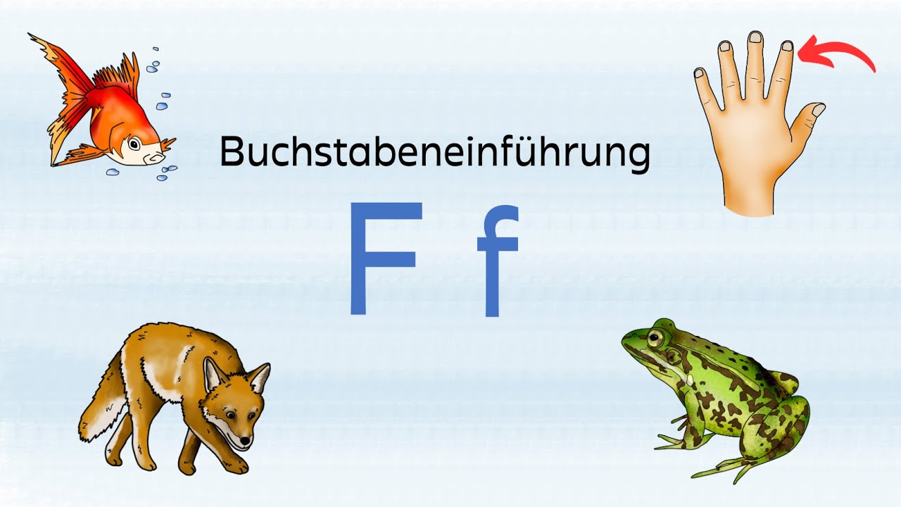 Buchstabe F f (Lernvideo, Deutsch, Klasse 1)