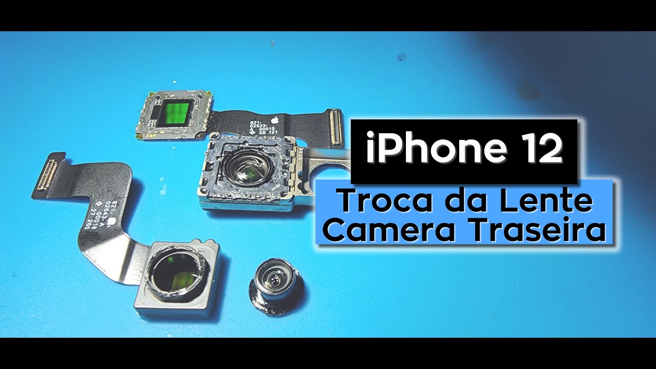 Trocando a lente da câmera traseira iPhone 12 - Changing the iPhone 12 rear camera lens