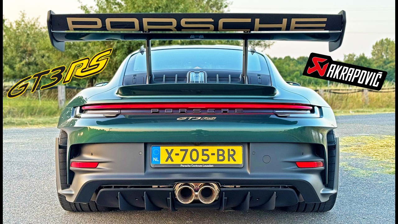 Porsche 911 992 GT3 RS AKRAPOVIC // 300KM/H REVIEW on AUTOBAHN