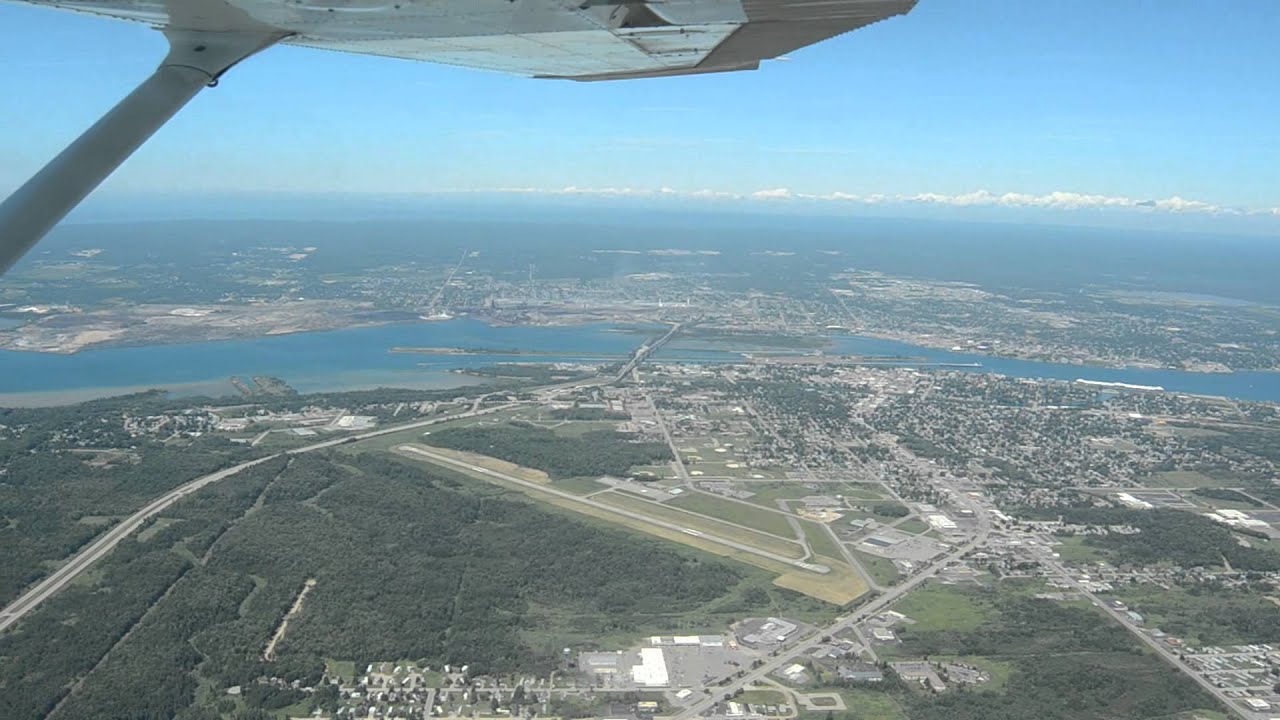 Sault Ste. Marie In Flight