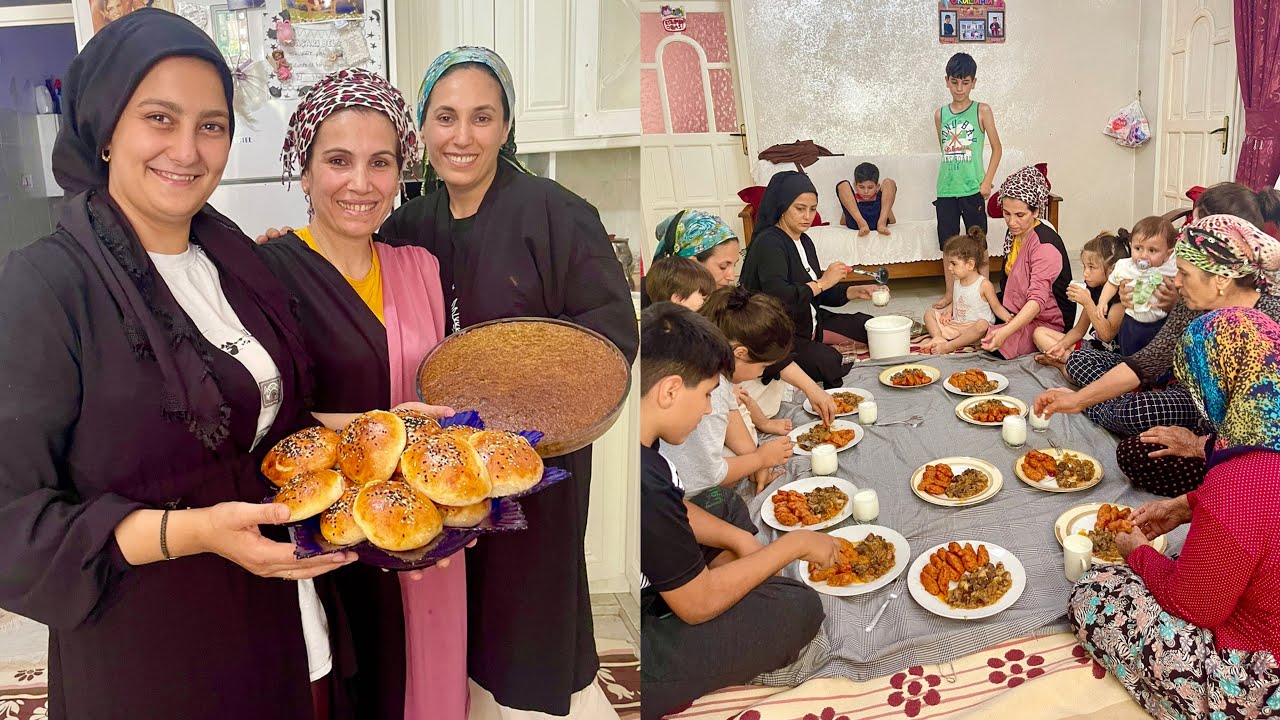 TÜM AİLE TOPLANDIK 😍ABLAMIN EVİ LEZZETLİ YEMEKLER DOLU DOLU ÖĞLEN YEMEĞİ DAVETİ