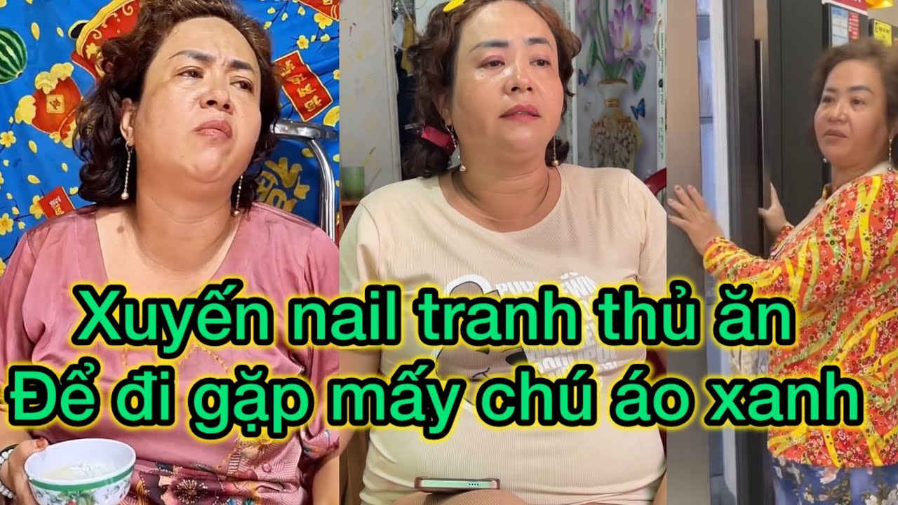 Xuyến nail tranh thủ ăn gặp chú áo xanh - chàng trai việt TV