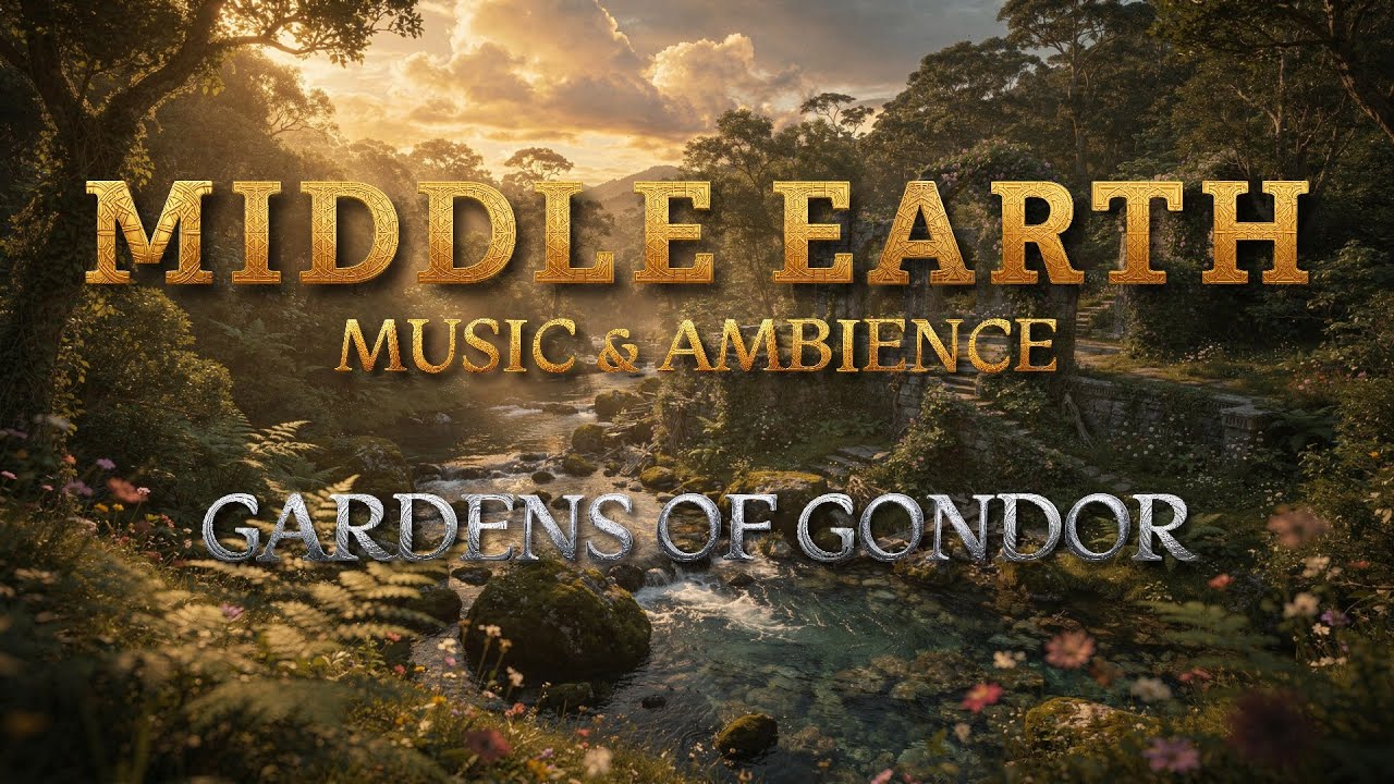 3 Hour Fantasy Study Session | Gondorian Garden Tranquility