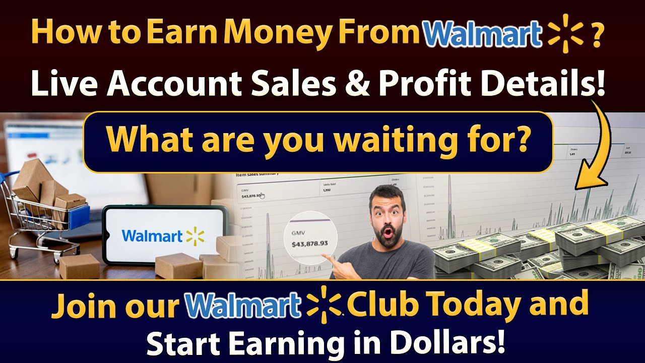 How to Make Money on Walmart &ndash; Live Account Sales & Profit Breakdown! | Hafiz Ahmed