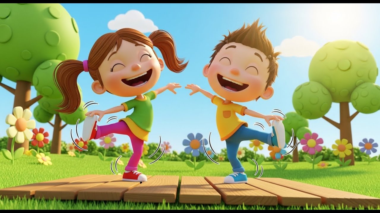 My Body Motion Song for Kids | Head, Shoulders, Knees & Toes Nursery Rhymes & Baby Songs 🧒🎶👶
