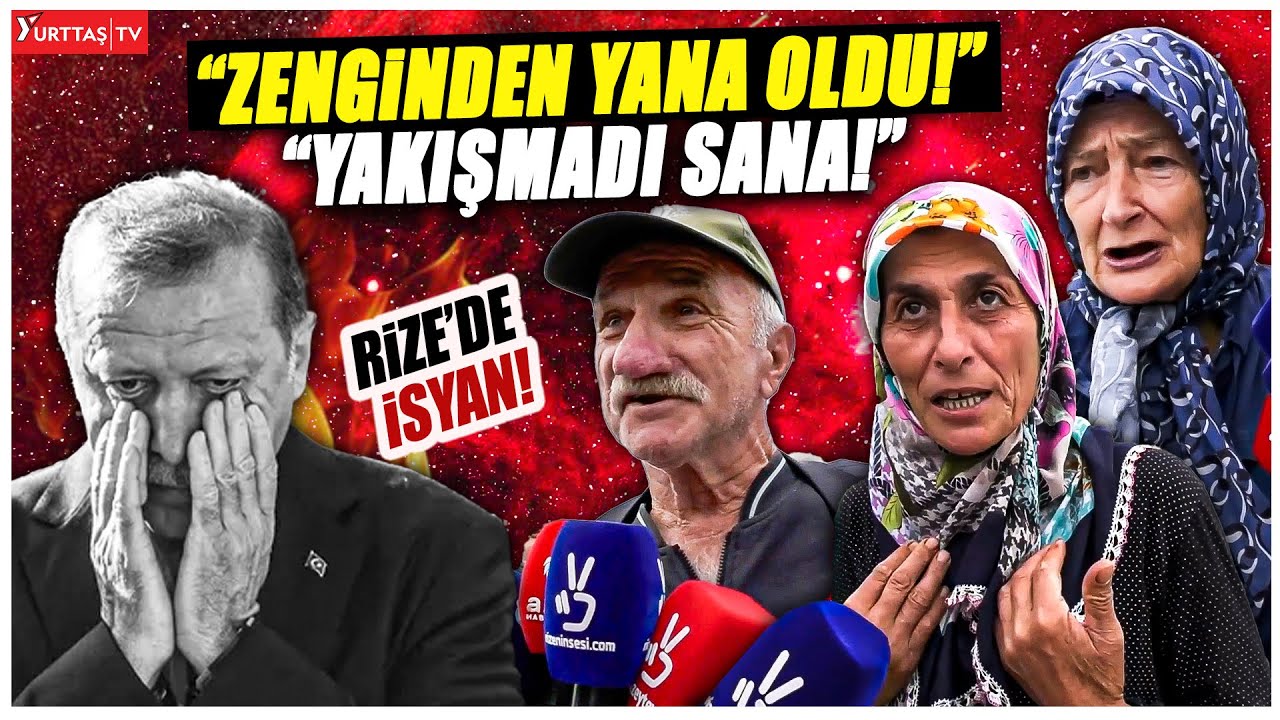 Erdoğan'ın memleketi Rize'de isyan! 