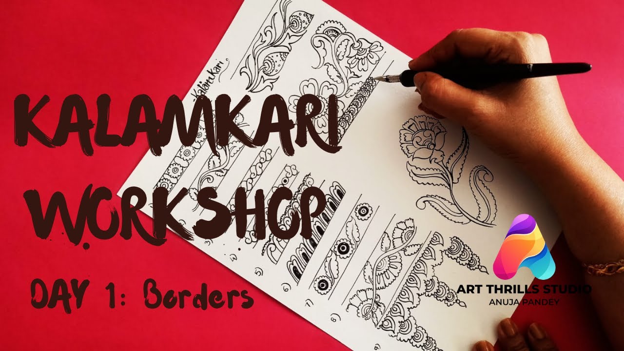 Kalamkari Workshop: Day 1| Kalamkari Borders