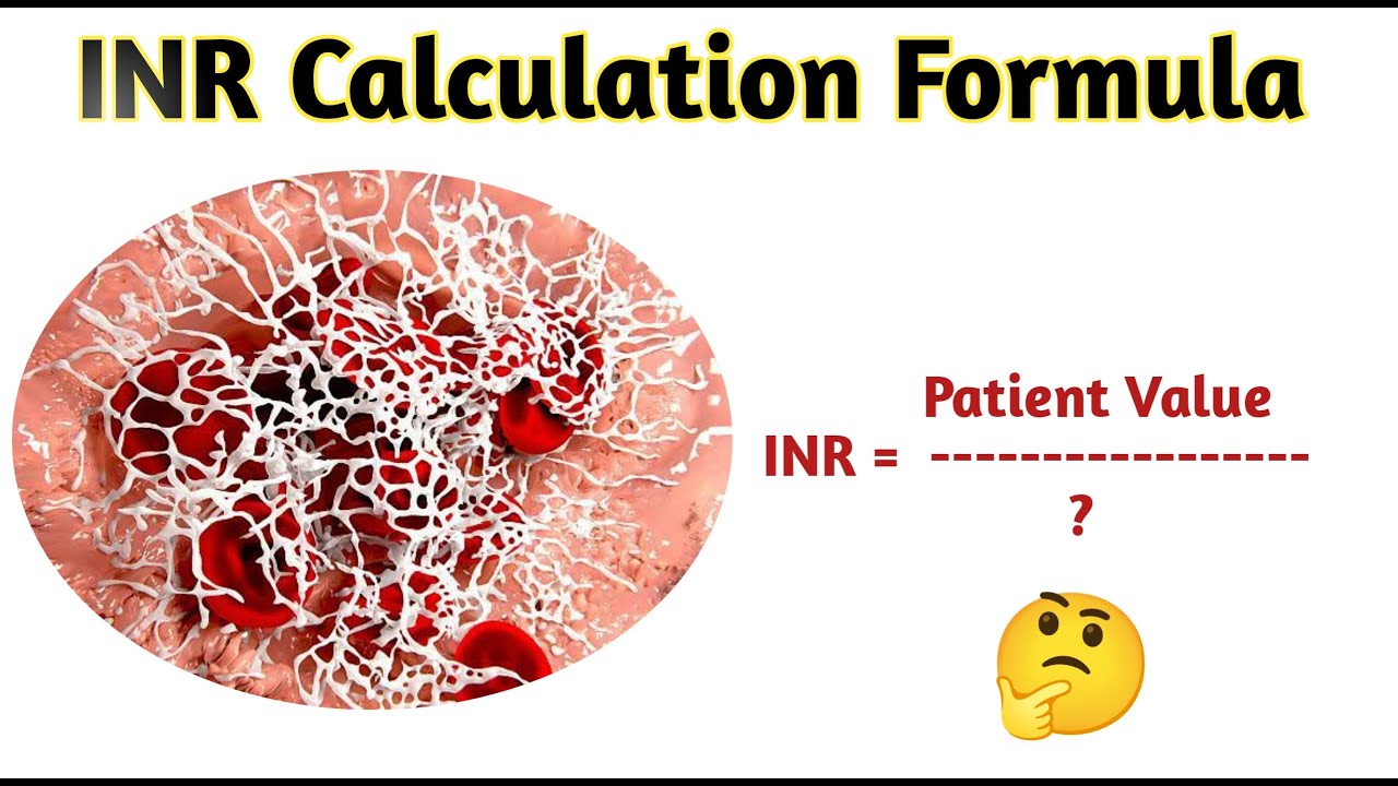 INR Calculation Formula  | PT INR manual calculation