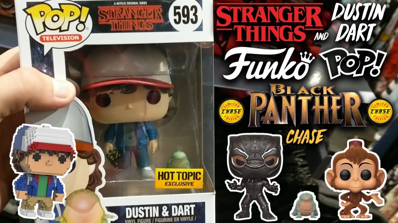 Stranger Things Dustin & Dart, Black Panther Chase (Funko Pop Hunt)