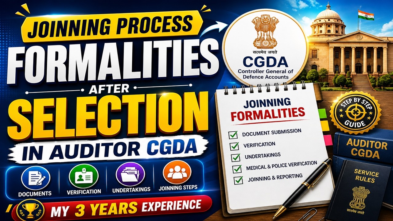 AUDITOR CGDA Complete Joining Process | CGL 2025 Result | #ssc #ssccgl