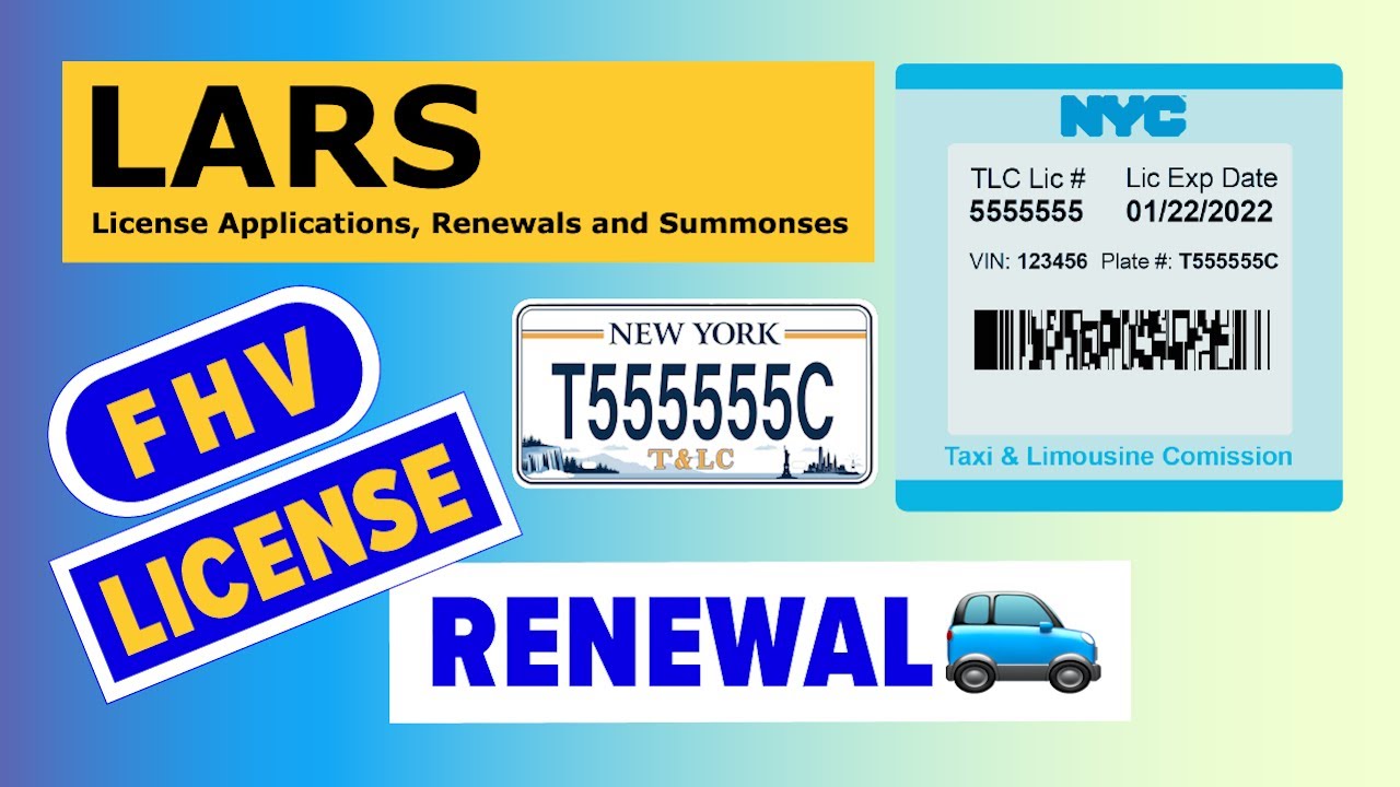 Renewing Your FHV License (NYC TLC Plates)