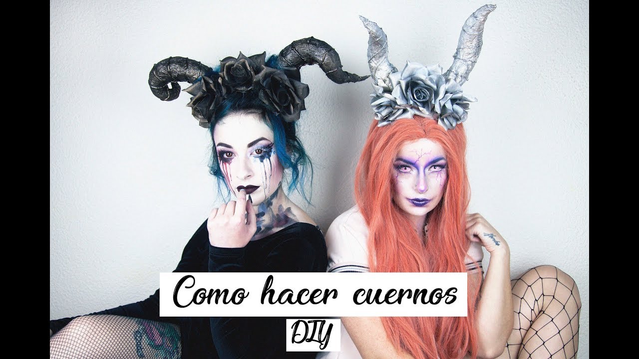 Cómo hacer cuernos para tocado | DIY Halloween