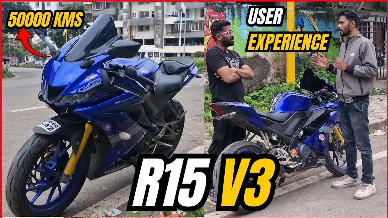 R15 V3 OWNERSHIP REVIEW in मराठी, YAMAHA, R15 V3 AVERAGE, SERVICE, TOP SPEED? AFTER 50,000 KMS