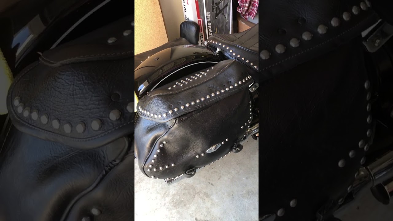 How to fix old saggy heritage softail saddlebags.
