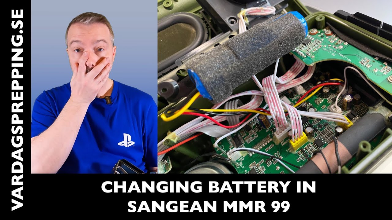 Changing the battery in the Sangean MMR 99 - and how to charge your phone with the radio