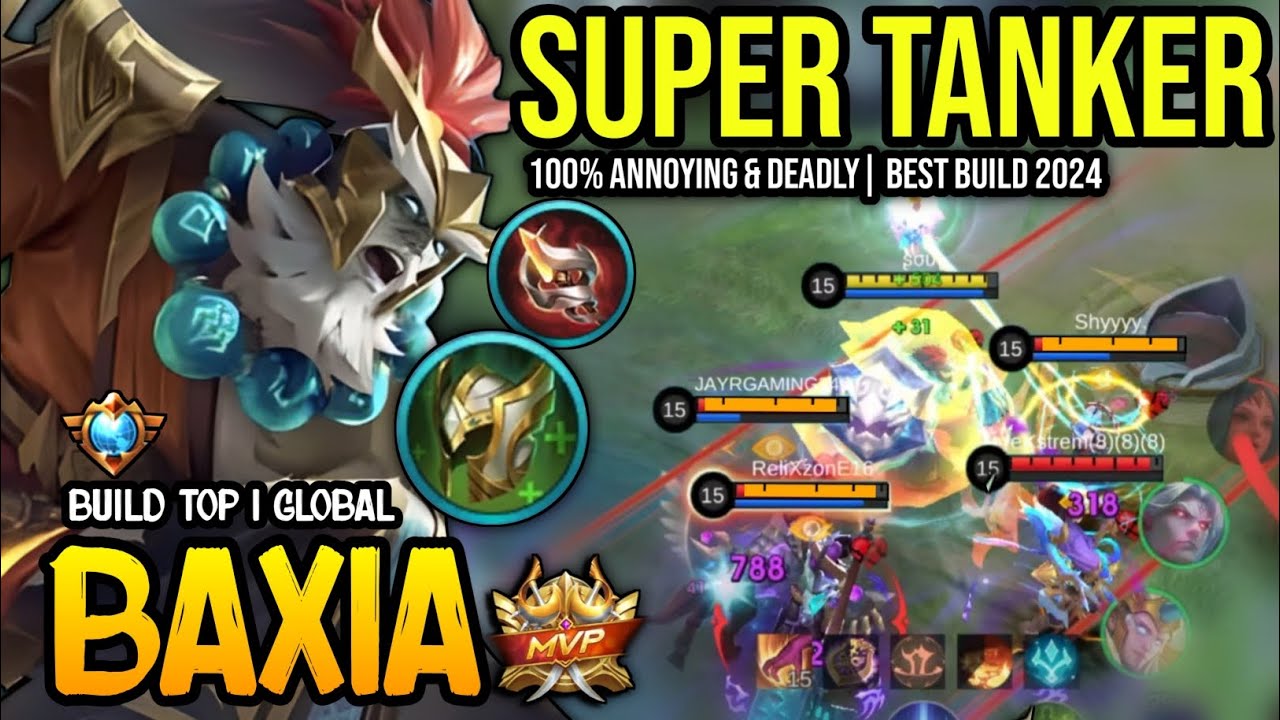 BAXIA BEST BUILD 2024 | BUILD TOP 1 GLOBAL BAXIA GAMEPLAY | MOBILE LEGENDS✓