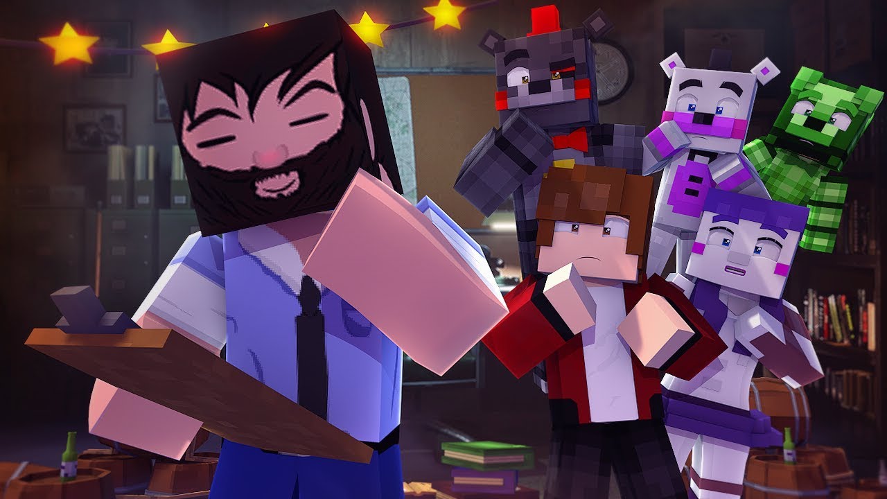 Minecraft FNAF 7 Pizzeria Simulator -  SOMEONE BREAKS INTO FREDDY LAND (Minecraft Roleplay)