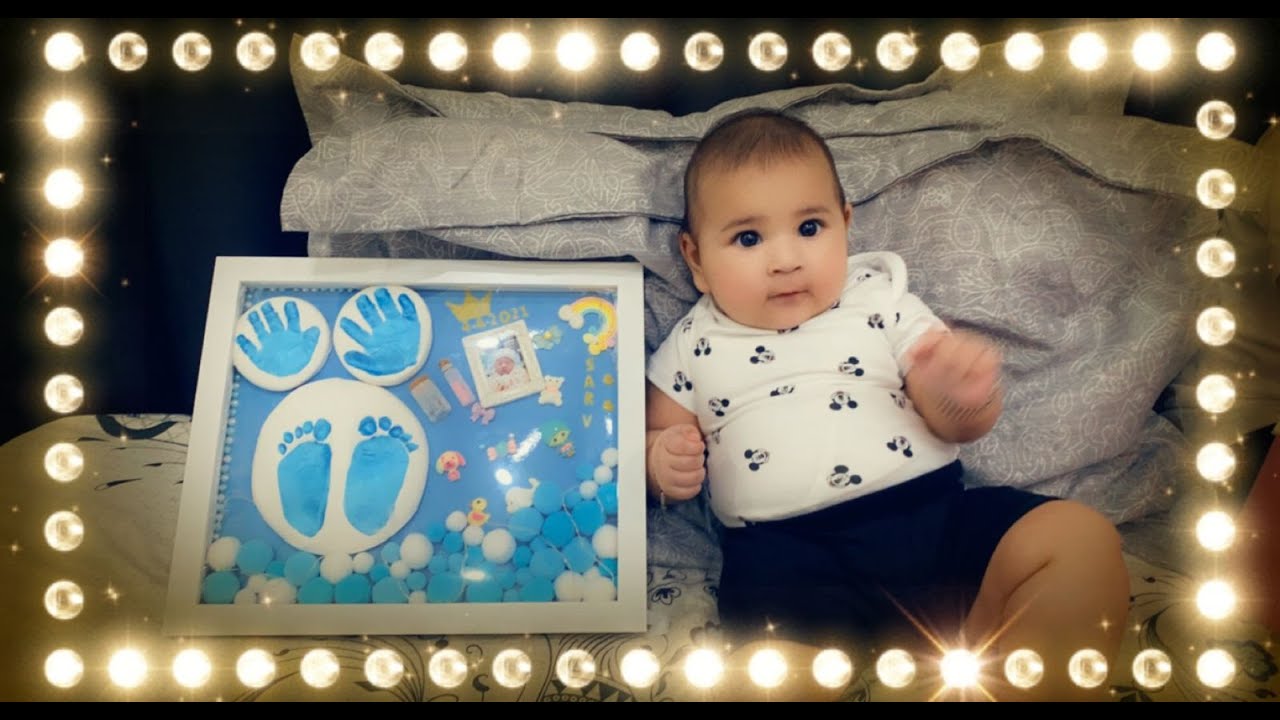 DIY Sarv’s Handprint & Footprint Clay Frame👣✨ | #memoriesforlife
