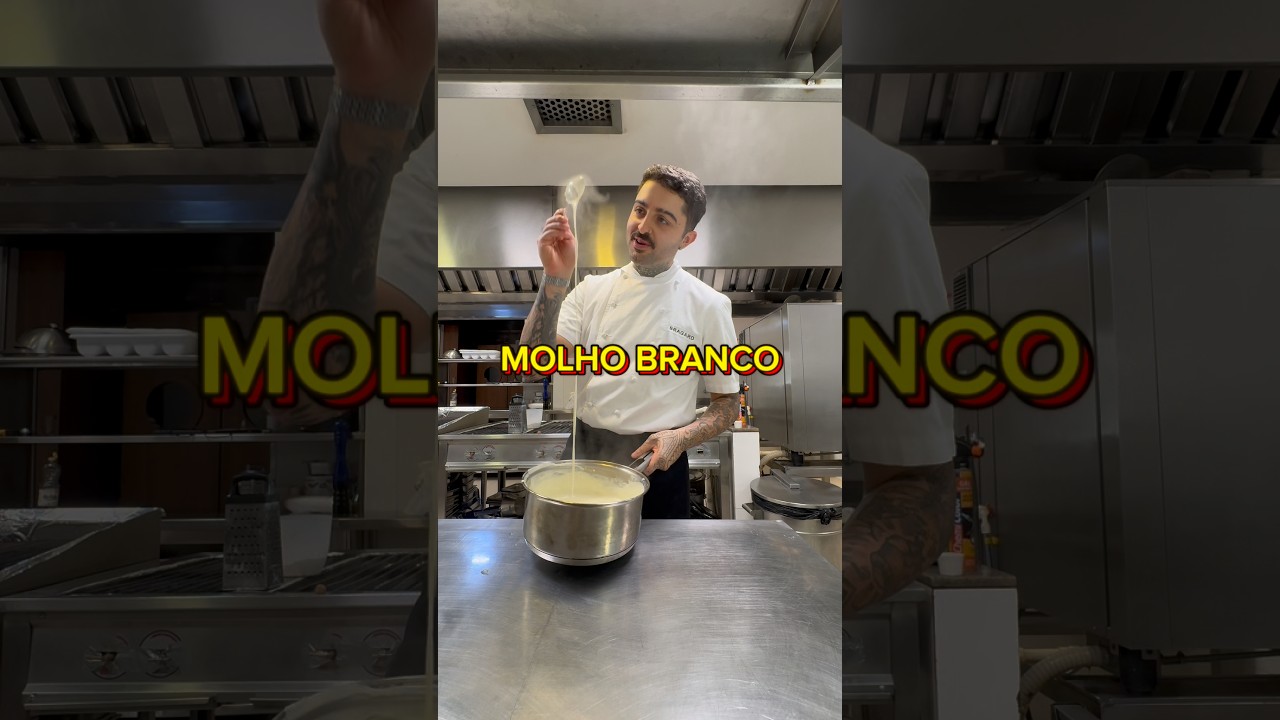 Como fazer molho branco #shorts #chef #gastronomia #molhobranco #bechamel