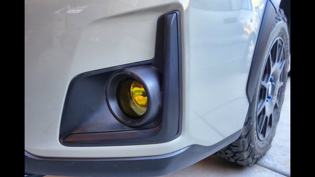 Subaru Crosstrek BRZ Type Yellow Fog Light Install