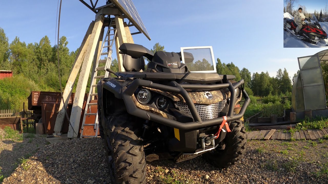 BRP 650xt Ремонт по гарантии. Разбило втулки стабилизаторов. Пробег 655 км.