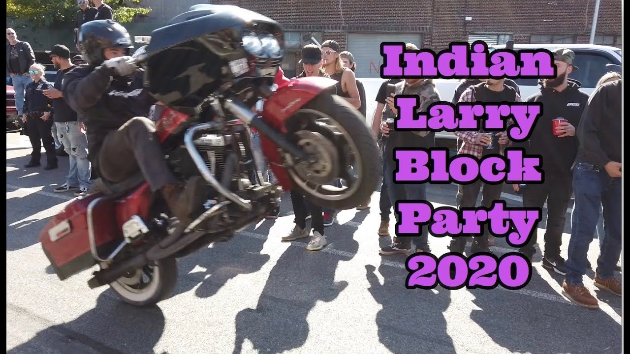 Indian Larry Motorcycles Grease Monkey Block Party FTW 2020