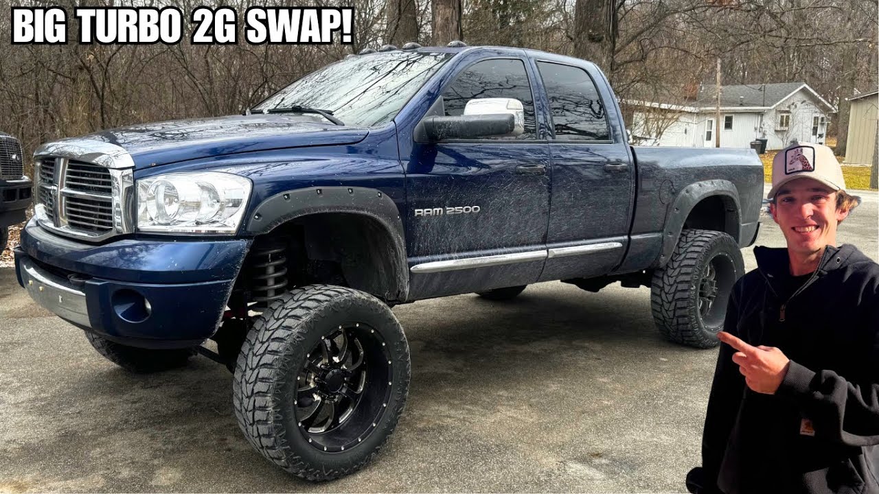 Lifted 3rd Gen Cummins Gets BIG TURBO 2nd Gen Swap! *Bad Idea