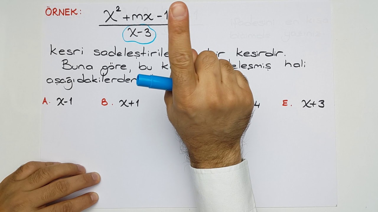 ÇARPANLARA AYIRMA 4-RASYONEL İFADELERİ ÇARPANLARINA AYIRMA.