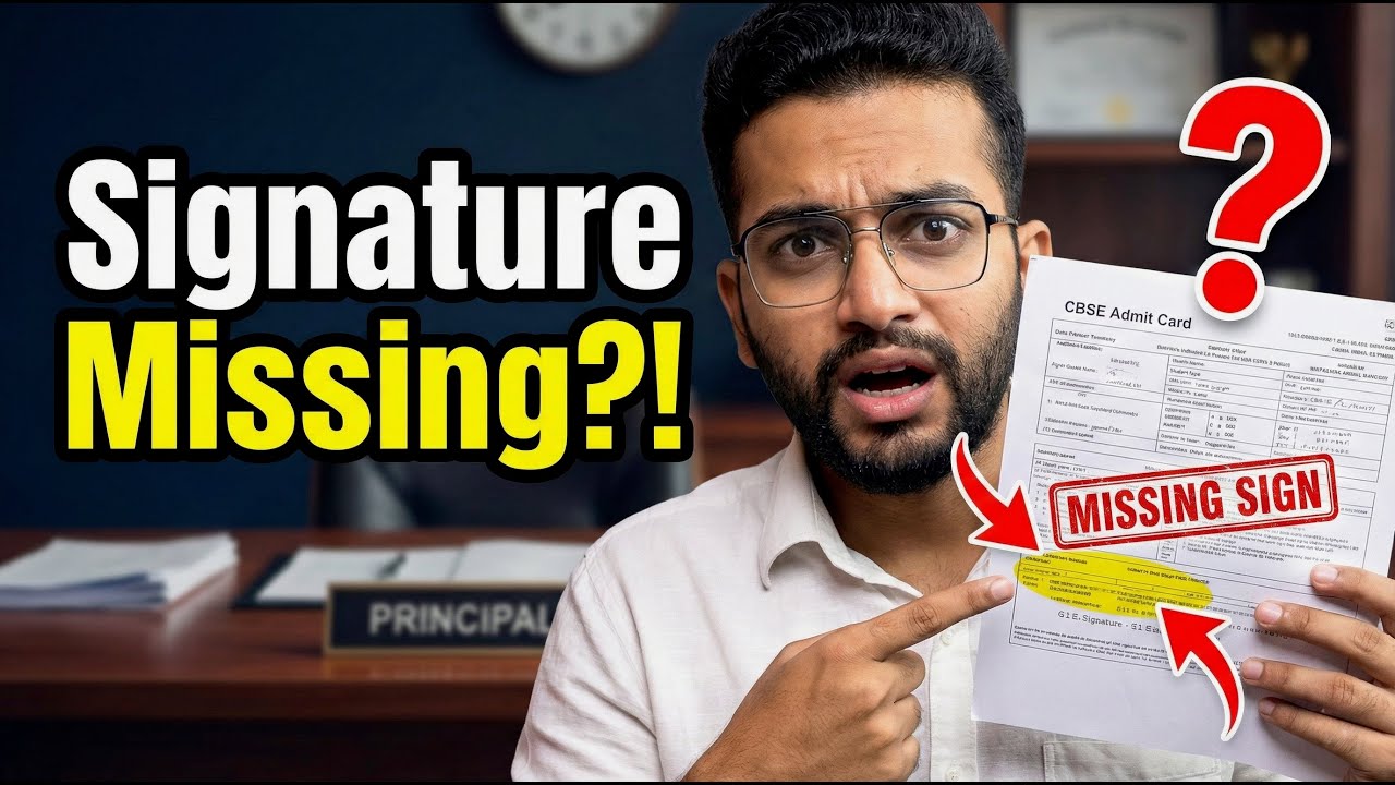 Who Must Sign CBSE Private Candidate Admit Card 2026? ❗ Principal Required or Not?