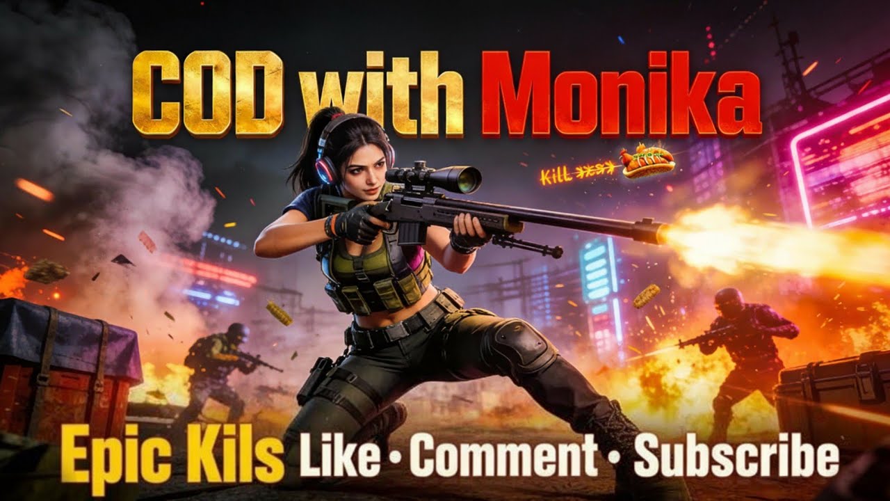COD Ranked Push with Monika Gaming: Pro Tips + Headshots 💥 Full Video 