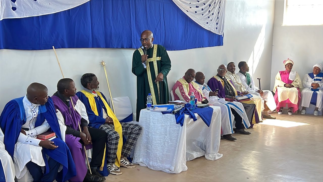 Bishop LL Makasi ordaining Arch Bishop A.E Johnson in Burgersdorp, E.C. 07 March 2026 