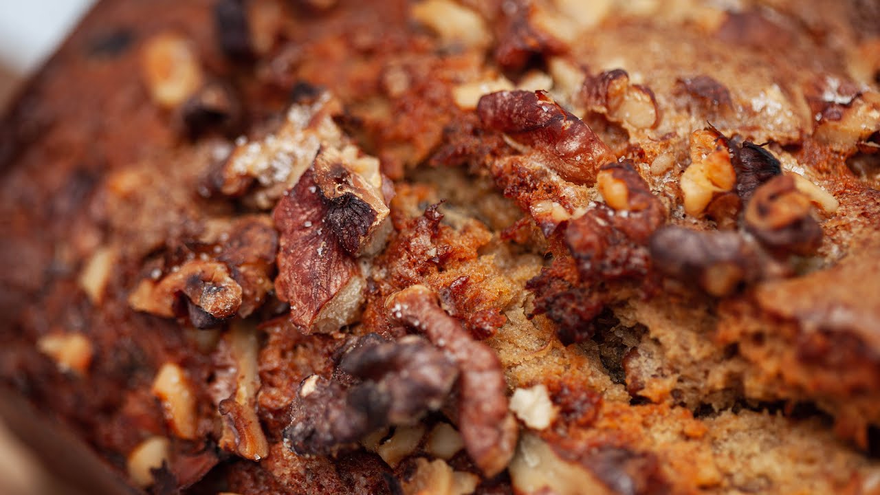 SOURDOUGH banana bread RECIPE | Walnut BANANA BREAD no baking powder
