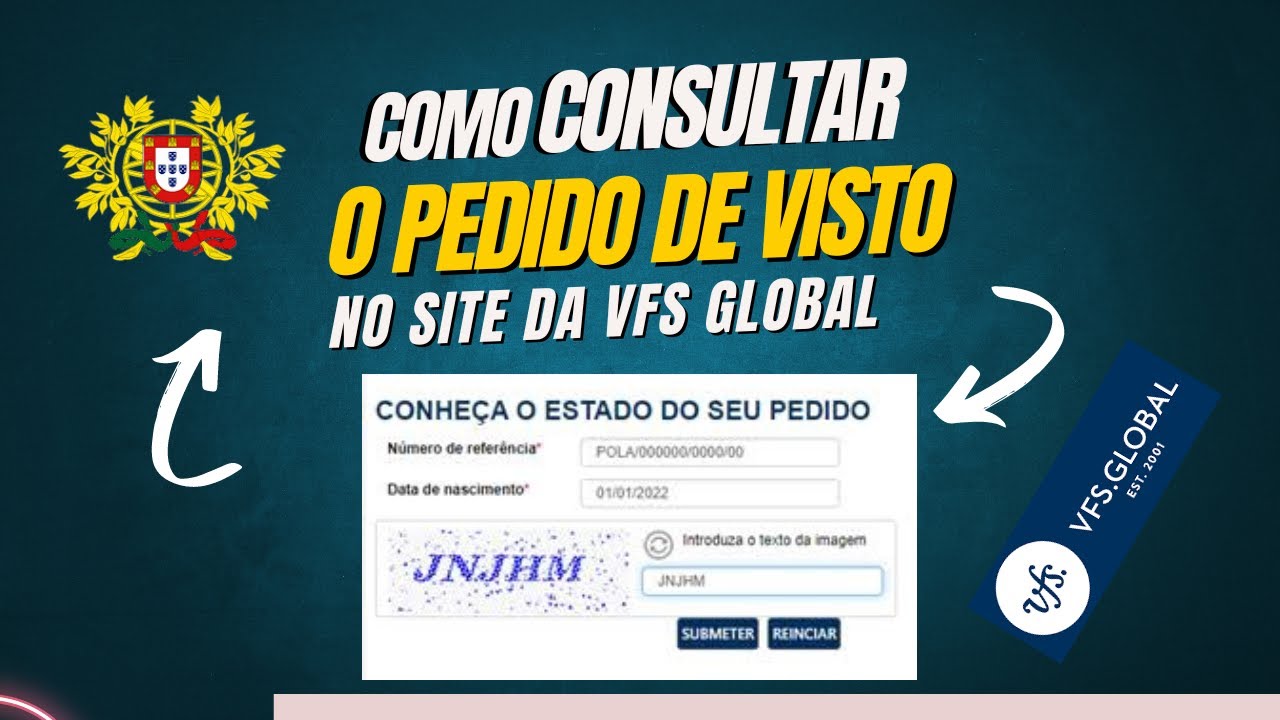 COMO FAZER ACOMPANHAMENTO DO PEDIDO DE VISTO PELO SITE DA VFS GLOBAL