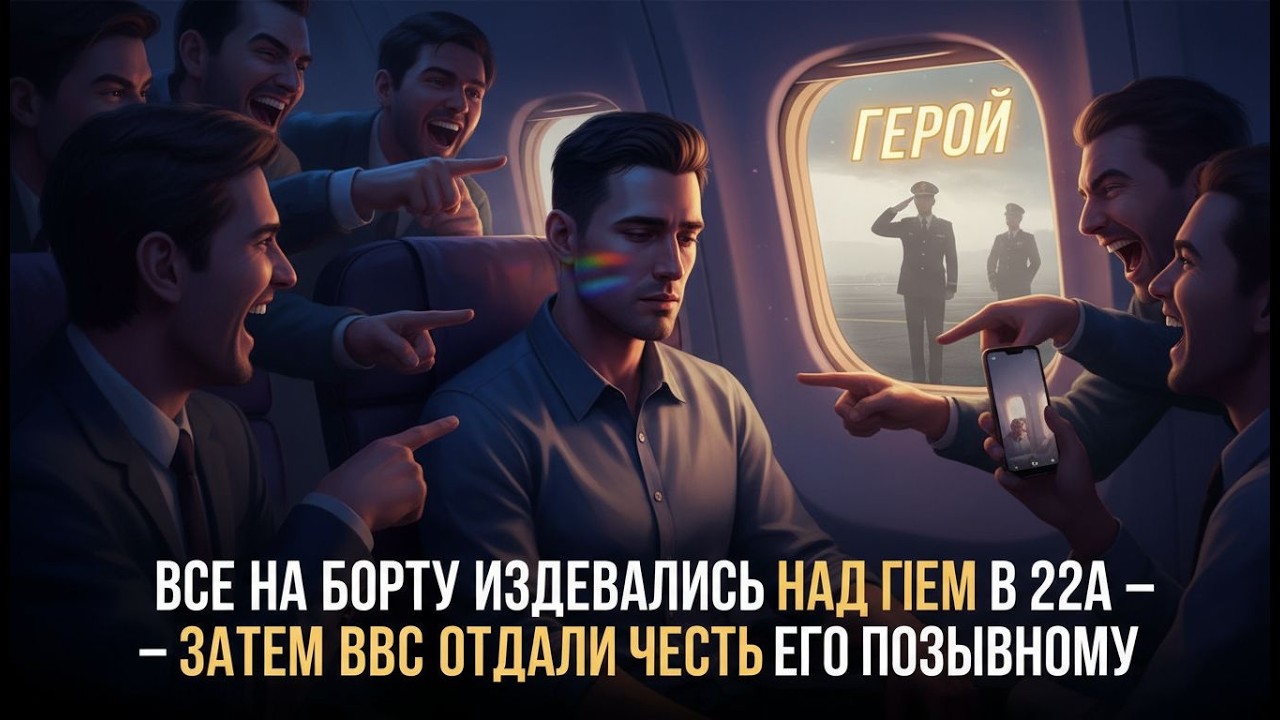 Все на борту издевались над геем в 22A — затем ВВС отдали честь его позывному