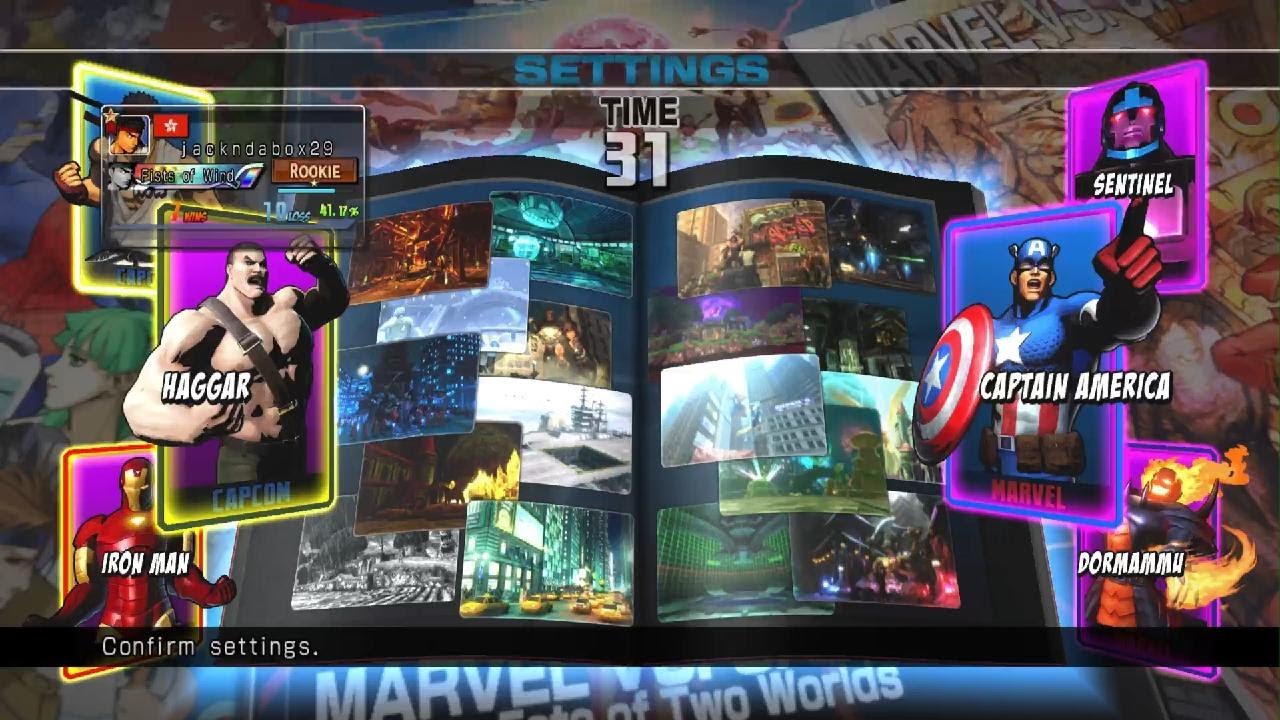 Haggar/Ironman/Ryu vs Hulk/Haggar/SentULTIMATE MARVEL VS. CAPCOM 3