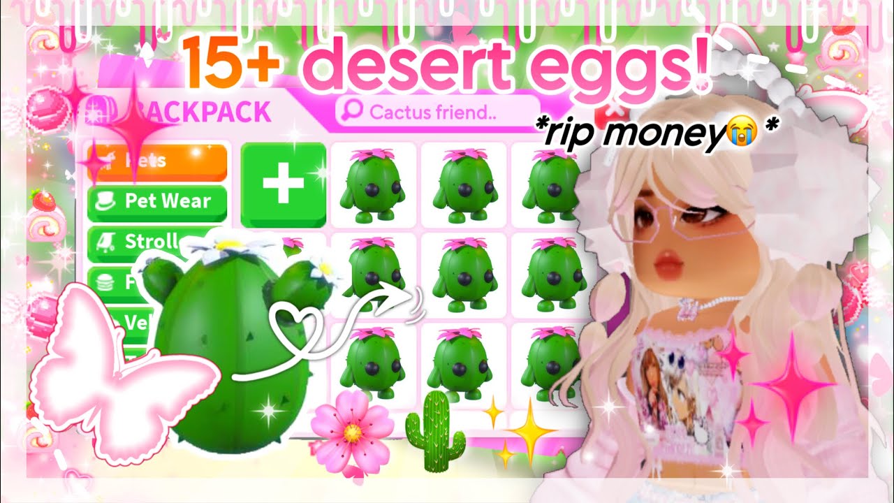 ༘⋆ ✰ Hatching ✨ 15+ DESERT EGGS ✨ in adopt me 🌸 | Adopt me 🌵✭ |  🎀 ItsSahara♡ ༘*.ﾟ