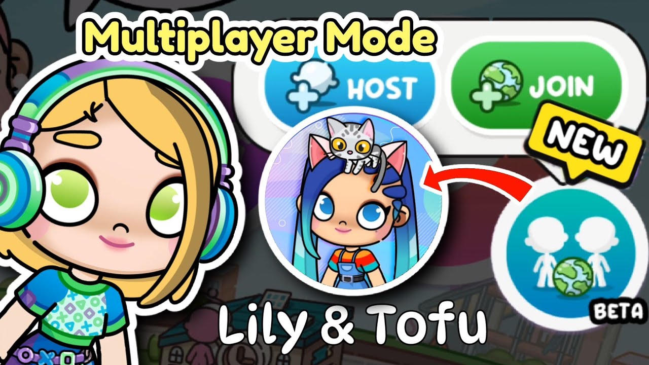 My Day with Lily & Tofu! **MULTIPLAYER MODE** (Avatar World with Lisa)