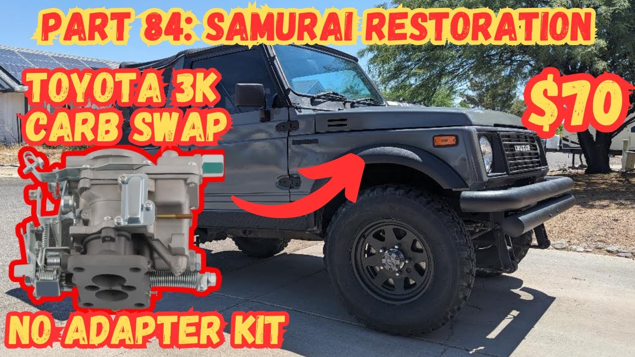 Samurai Часть 84: Замена карбюратора Toyota 3K без адаптера, Jimny, Sierra, SJ410, SJ413
