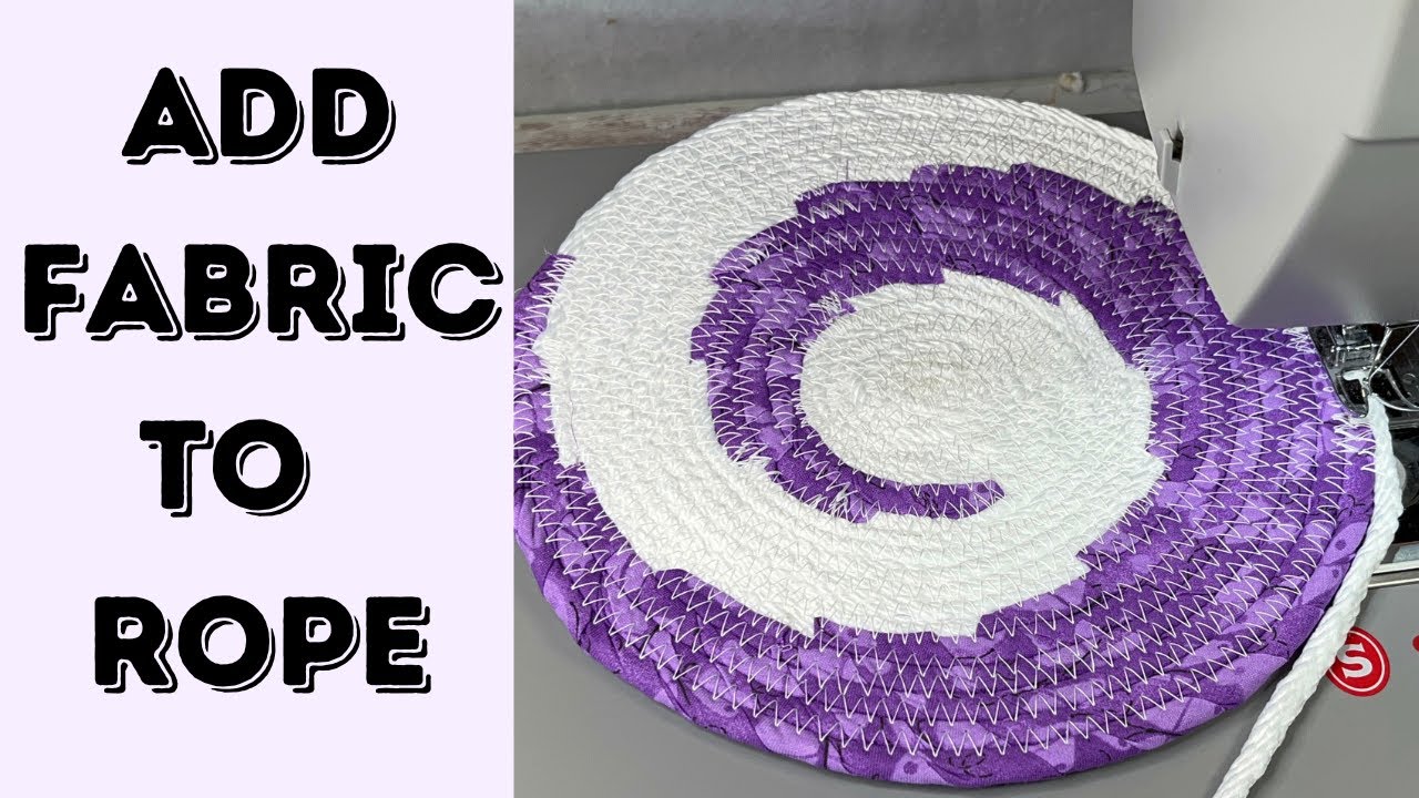 WAVE BOWL Swirl Pattern Easy Add Fabric To Rope