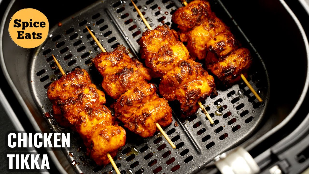 AIR FRYER CHICKEN TIKKA | RESTAURANT STYLE CHICKEN TIKKA IN AIR FRYER