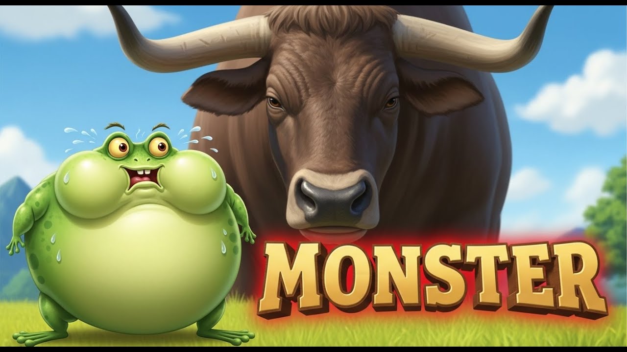 The Frog and the Ox Story | Aesop’s Fables | Bedtime Stories for Kids in English
