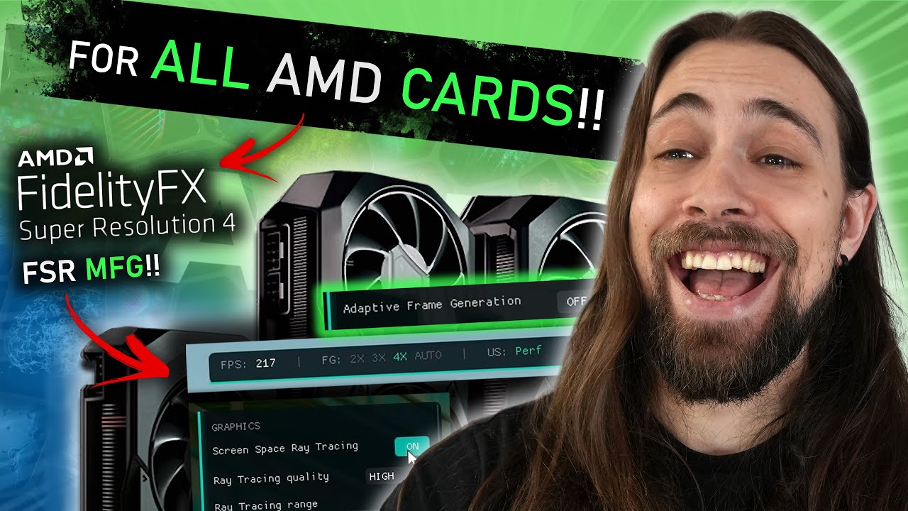 FSR Multi Frame Generation is HERE!! Adaptive FG, Screen Space Ray Tracing & More!!
