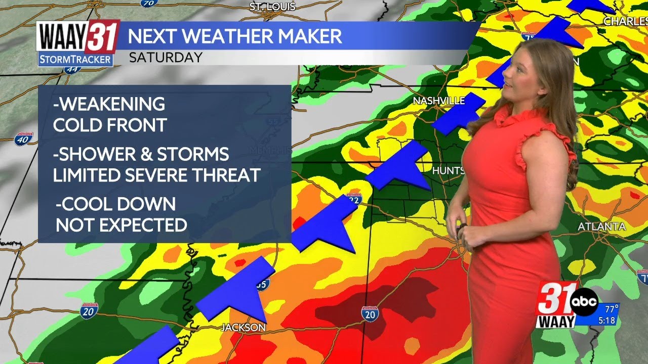 Our next weather maker arrives on Saturday