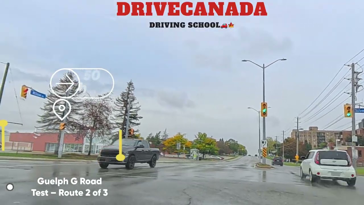 Guelph G Road Test– Route 2 of 3 (Full Route in 6 Minutes) @DrivecanadaDrivingSchool