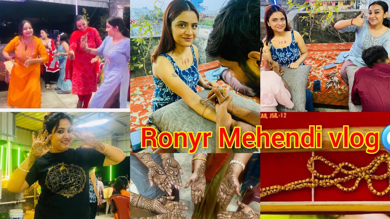 Ronyr Mehendi vlog 🧿♥️||রনির engagement এ Tojoকে কেন Gift দিল মা বাবা 🙄| Mehendi Ceremony and Dance💃