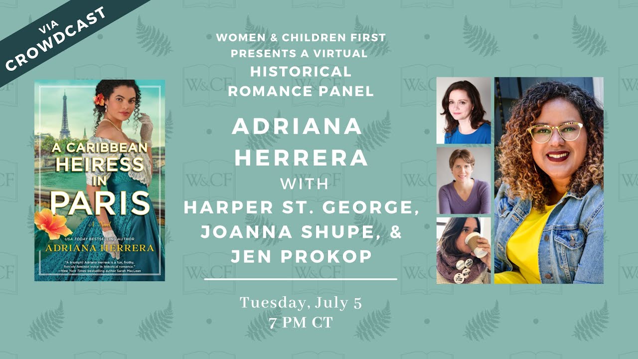 Virtual Event: Historical Romance w/ Adriana Herrera, Harper St. George, Joanna Shupe & Jen Prokop