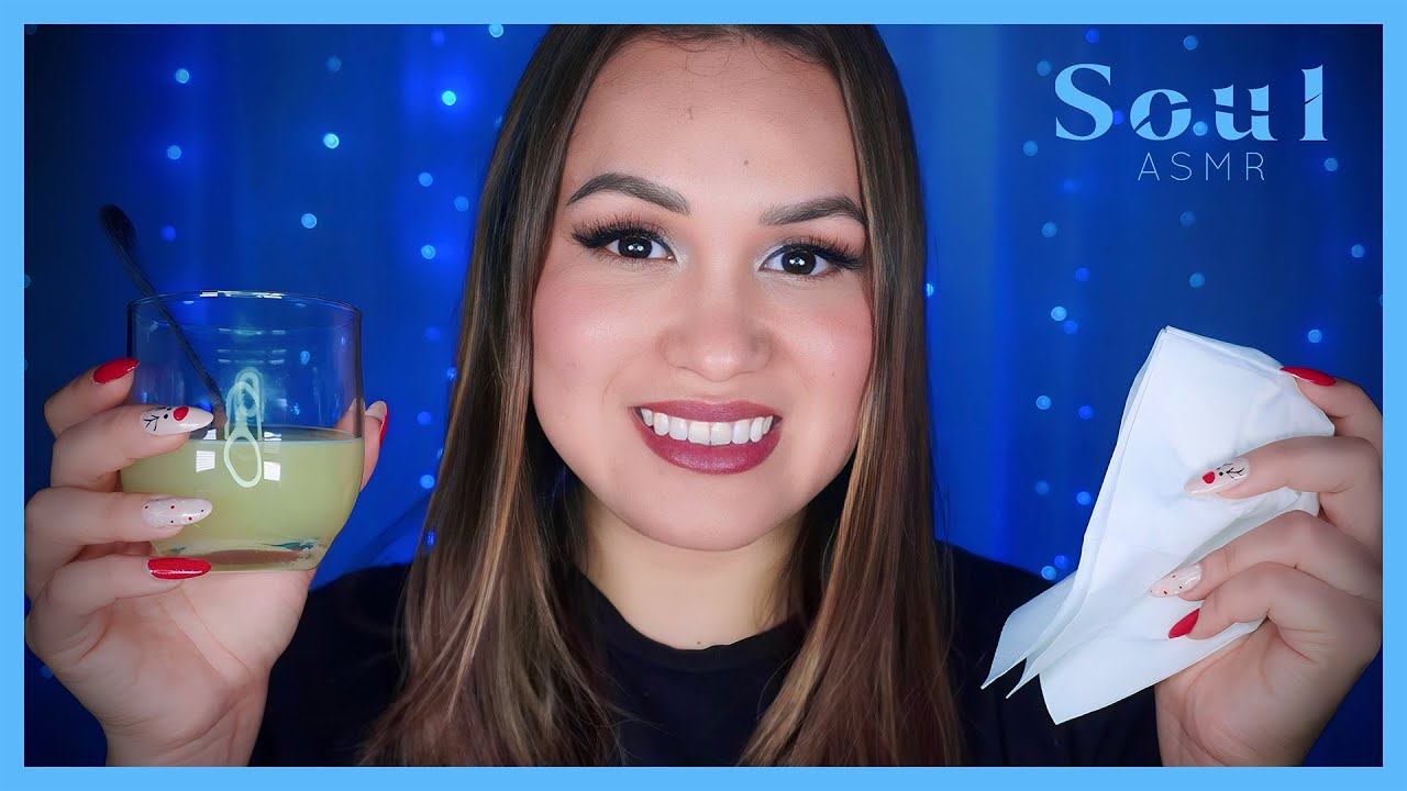 asmr tu amiga te cuida de la gripe y te alivia el dolor de oídos para dormir | Soul ASMR
